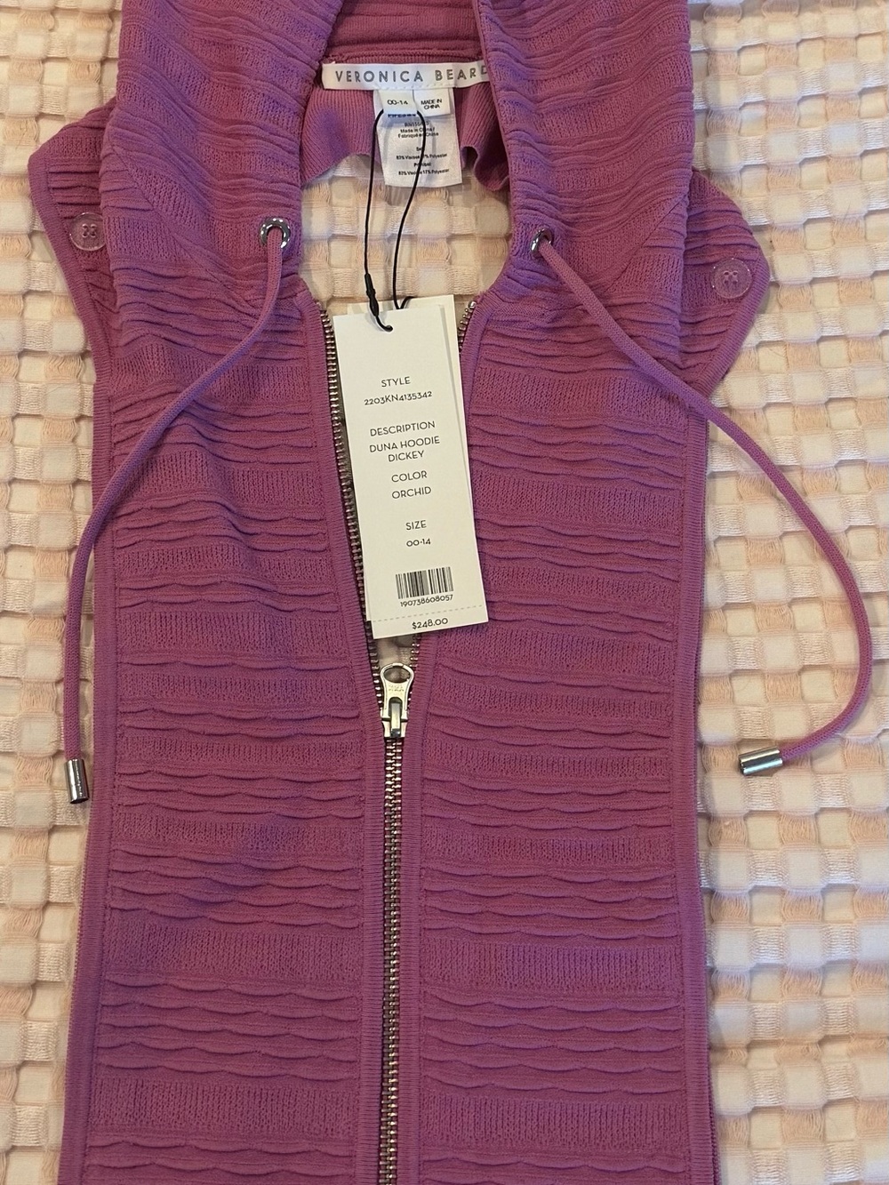 Veronica Beard Orchid Knit Dickey
